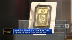 Video: Harga Emas Antam Rekor! Tembus Rp 1.471.000/gram