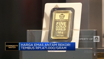 Video: Harga Emas Antam Rekor! Tembus Rp 1.471.000/gram