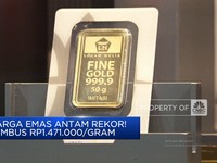Video: Harga Emas Antam Rekor! Tembus Rp 1.471.000/gram