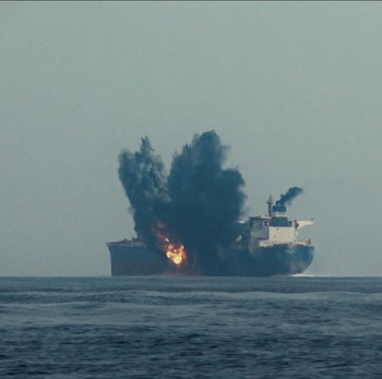 Laut Merah Panas, Detik-Detik Houthi Bom Kapal Tanker Minyak Inggris