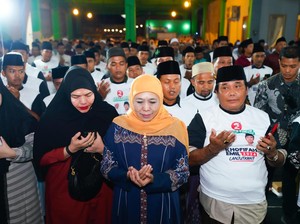 Khofifah Hadiri Launching Lagu Ngireng Haji Her Mile Khofifah di Bangkalan