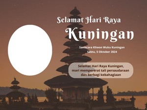 25 Twibbon dan Ucapan Hari Raya Kuningan, Dirayakan 5 Oktober 2024