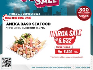 Obral Aneka Bakso Seafood Murah, Hanya di Transmart Full Day Sale Besok