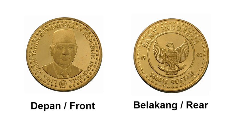 Uang Ketas Nominal Rp. 10.000 tahun 2005. (Dok. BI)