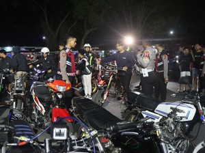 Patroli Antisipasi Gangguan Kamtibmas, 91 Motor Diamankan di Kota Blitar