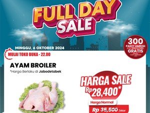 Murah Banget! Beli Daging Ayam Broiler di Transmart Full Day Sale, Cuma Rp 28 Ribuan