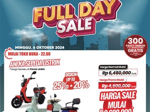 Beli Sepeda Listrik di Transmart Full Day Sale Bisa Dapat Diskon Gede