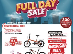 Beli Sepeda di Transmart Full Day Sale Banjir Diskon, Hemat Rp 450 Ribuan