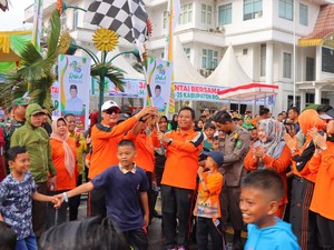 HUT Ke-25 Rokan Hilir, Kapolres Ajak Masyarakat Sukseskan Pilkada 2024