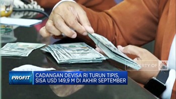 Video: Cadev RI Turun Tipis, Sisa USD 149,9 Miliar di Akhir September