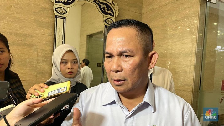 Direktur Jenderal Perdagangan Dalam Negeri Kemendag Moga Simatupang, Senin (7/10/2024). (CNBC Indonesia/Rindi Salsabila)