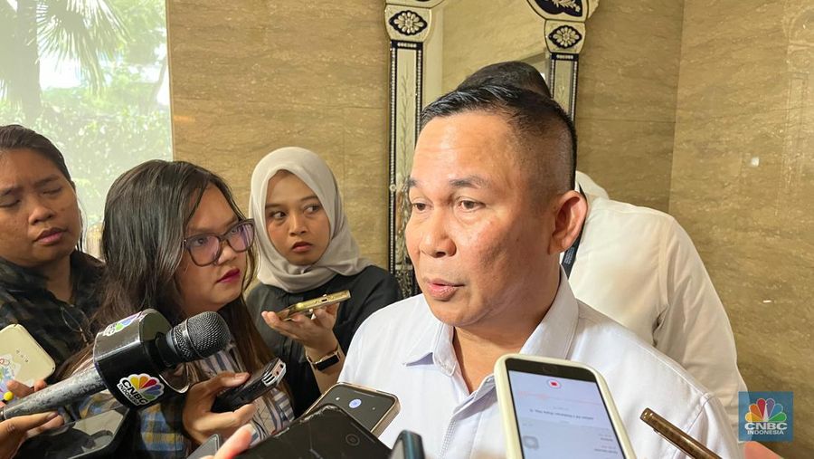 Direktur Jenderal Perdagangan Dalam Negeri Kemendag Moga Simatupang, Senin (7/10/2024). (CNBC Indonesia/Rindi Salsabila)