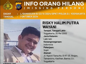 Tolong Dab! Mas Risky Warga Bantul Hilang Sejak 25 September