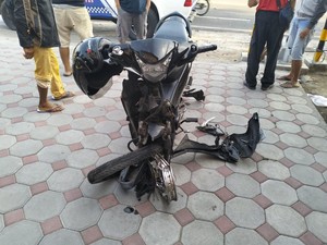 Brakk! 2 Motor Adu Banteng hingga Remuk di Grajen Kulon Progo