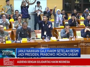 Video: Prabowo Janji Naikkan Gaji Hakim setelah Resmi Jadi Presiden