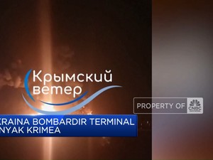 Video: Militer Ukraina Lancarkan Serangan Ke Terminal Minyak Krimea