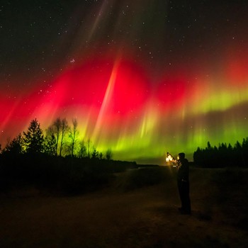 Potret Aurora 'Menari' di Langit Finlandia