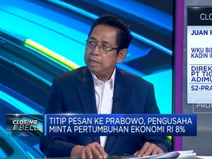 Video: Agar Ekonomi RI Tumbuh 8%, Pengusaha Titip Pesan Ini ke Prabowo