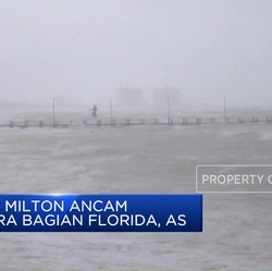 Video: Badai Milton Ancam Florida, Warga Ramai-Ramai Mengungsi