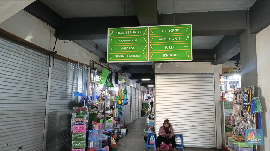 Pasar Ciputat pada Rabu (9/10/2024), (CNBC Indonesia/Ferry Sandi)