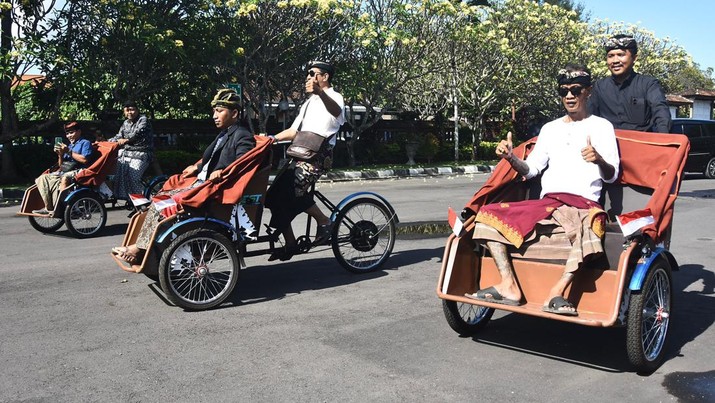 Penampakan becak listrik. (Dok: PBLI)