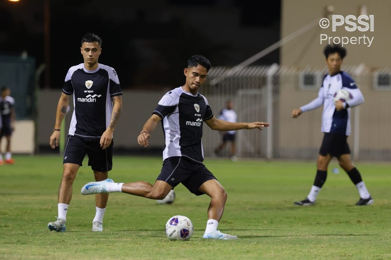 Timnas Indonesia Gelar Latihan Perdana di Bahrain. (PSSI) Timnas Indonesia Gelar Latihan Perdana di Bahrain. (PSSI)