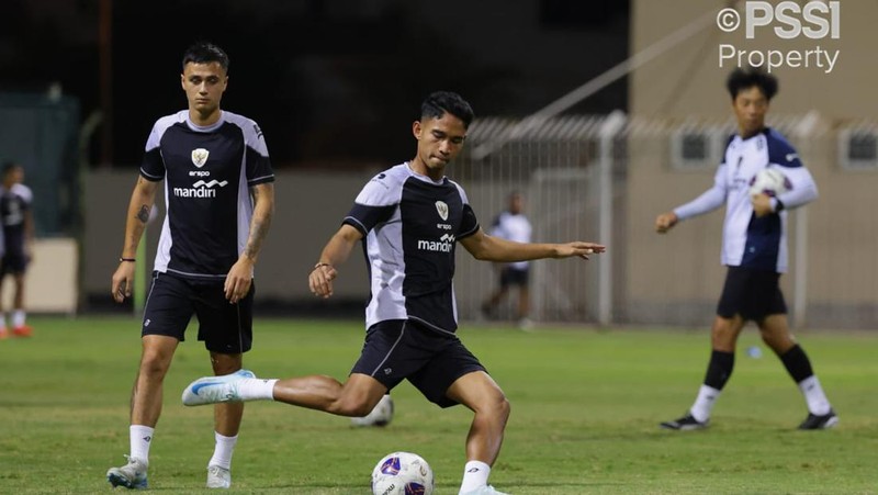 Timnas Indonesia Gelar Latihan Perdana di Bahrain. (PSSI)