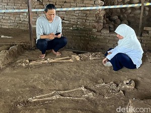 5 Kerangka Manusia Diduga Masa Majapahit Ditemukan di Kedalaman 1 Meter