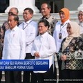 Video: Jokowi & Iriana Foto Bareng Staf Istana Negara
