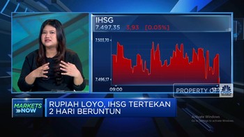Video: Rupiah Loyo, IHSG Tertekan & Merosot ke Level 7.400-an