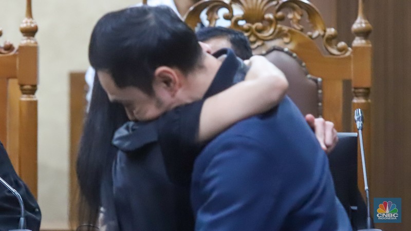 Sidang lanjutan kasus dugaan korupsi pengelolaan tata niaga komoditas timah di wilayah Izin Usaha Pertambangan (IUP) PT Timah dengan di Pengadilan Tipiko, Jakarta, Kamis (10/10/2024).  (վ/Faisal Rahman)
