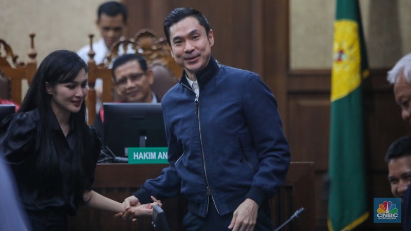 Sidang lanjutan kasus dugaan korupsi pengelolaan tata niaga komoditas timah di wilayah Izin Usaha Pertambangan (IUP) PT Timah dengan di Pengadilan Tipiko, Jakarta, Kamis (10/10/2024).  (վ/Faisal Rahman)