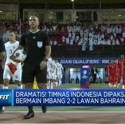 Video: Indonesia Vs Bahrain Imbang, Diwarnai Dugaan Wasit Curang!