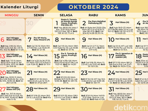 Kalender Liturgi Bulan Oktober 2024 dan Daftar Bacaannya