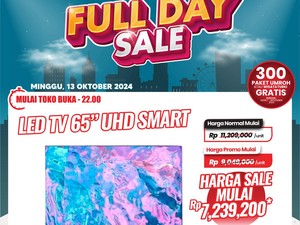 Besok ke Transmart Full Day Sale, UHD Smart TV 65 Inch Diskon Rp 3,9 Jutaan!