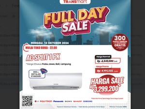 Merapat! Beli AC Ada Potongan Rp 1 Jutaan di Transmart Full Day Sale