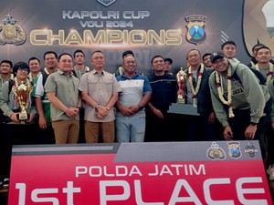 Tim Voli Polda Jatim Juara Kapolri Cup, Kado Terindah HUT Jawa Timur ke-79