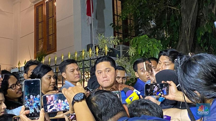Erick Thohir. (CNBC Indonesia/Novina)