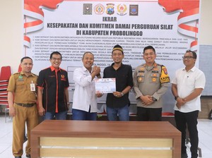 Perguruan Silat PSHT dan PSHW Probolinggo Ikrar Damai Usai Insiden Ini