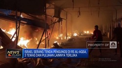 Video: Israel Serang Tenda Pengungsi di RS Al-Aqsa, 3 Tewas