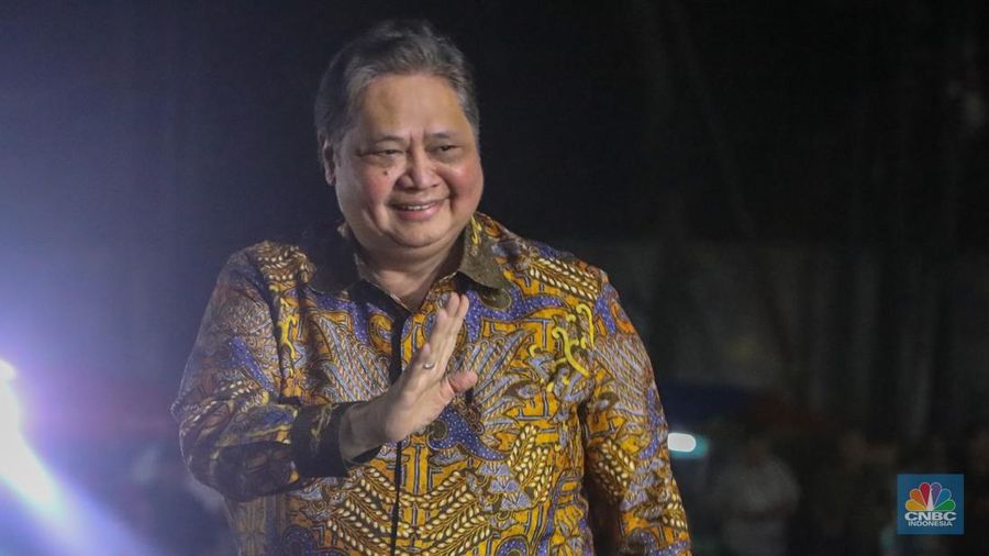 Menko Perekonomian Airlangga Hartarto. (վ/Faisal Rahman)