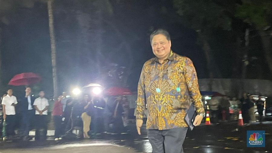 Menko Perekonomian Airlangga Hartarto. (CNBC Indonesia/Novina)