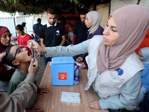 Biadab, Israel Bom Pusat Vaksinasi Polio di Gaza