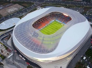 Intip Arsitektur Stadion Qingdao Youth Football yang Terinspirasi dari Laut
