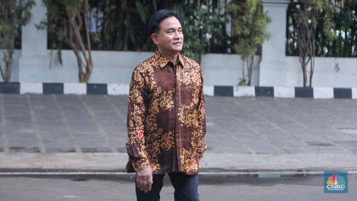 Yusril Ihza Mahendra. (CNBC Indonesia/Faisal Rahman)