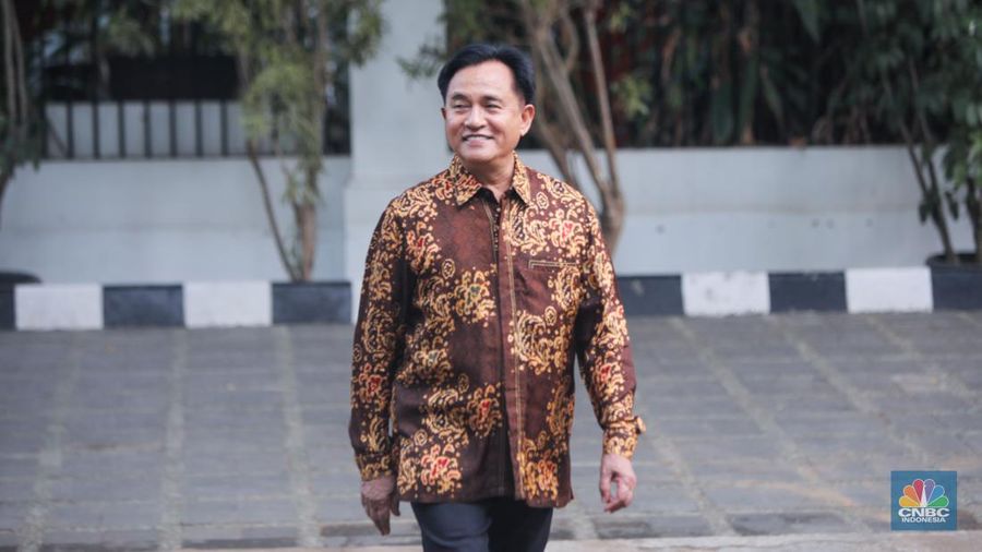 Yusril Ihza Mahendra. (CNBC Indonesia/Faisal Rahman)