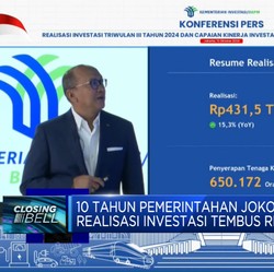 Video: 10 Tahun Pemerintahan Jokowi, Realisasi Investasi RI Rp 9.100 T