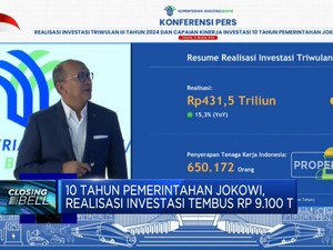 Video: 10 Tahun Pemerintahan Jokowi, Realisasi Investasi RI Rp 9.100 T