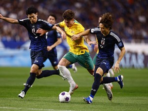 Berbalas Gol Bunuh Diri, Jepang Vs Australia Tuntas 1-1