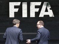 Logo FIFA. (AP Photo/Michael Probst/File Foto)